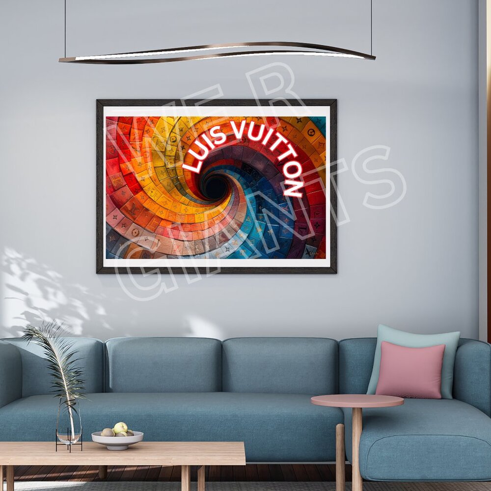 Luxury Louis Vuitton Flower Art Print 36x24